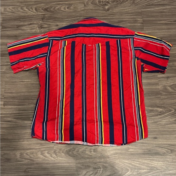 VTG Wrangler Shirt Mens XL Western Striped Brushpopper Rodeo Cowboy Pearl Snap - Picture 3 of 7